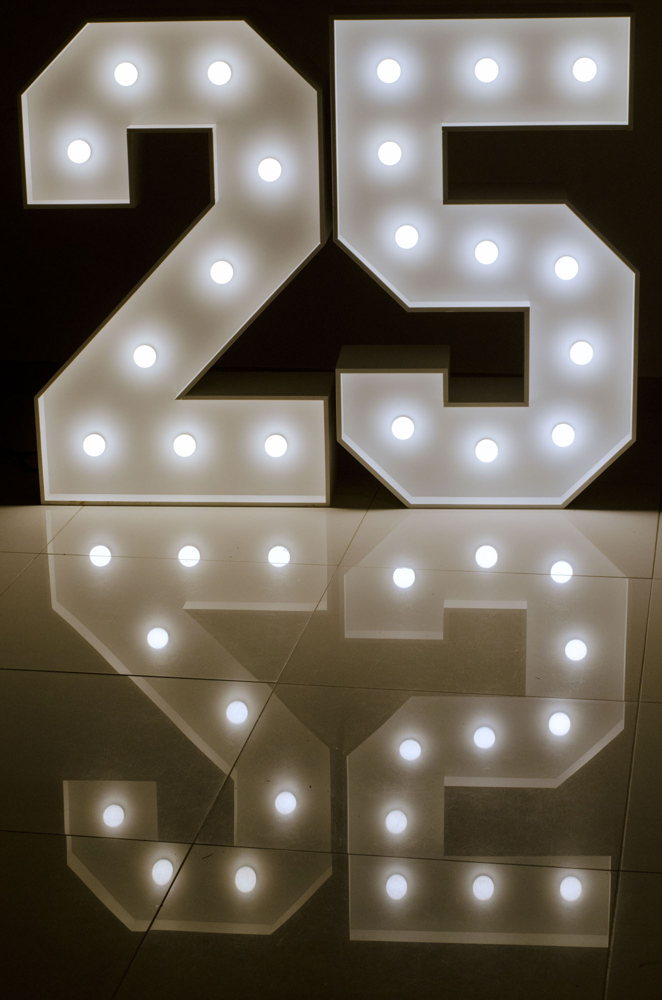 Cyfra 5 (RETRO) żarówki LED
