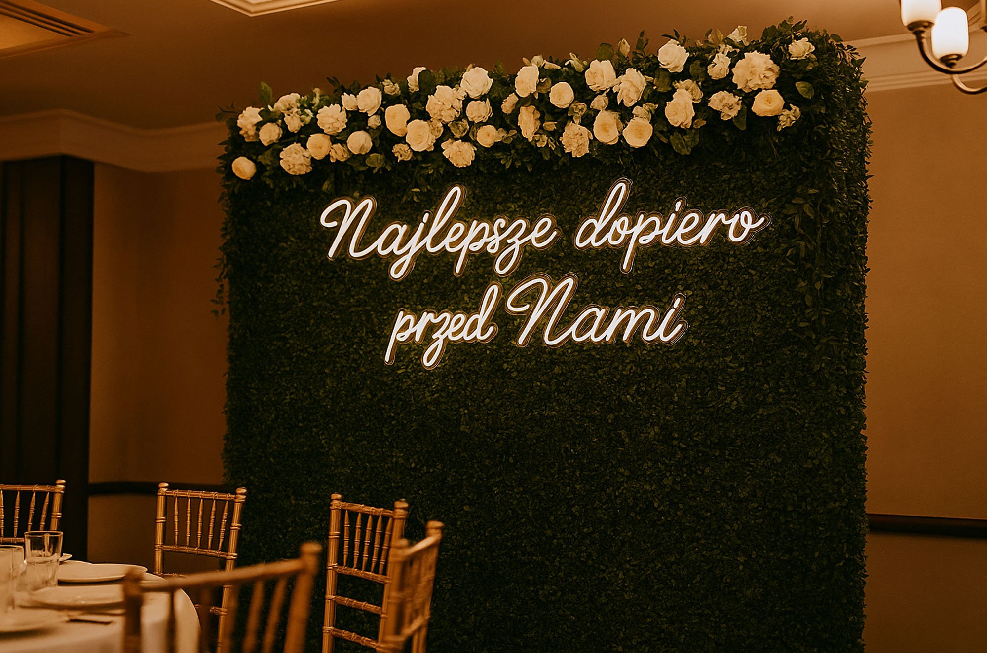 Literowe dekoracje na wesele