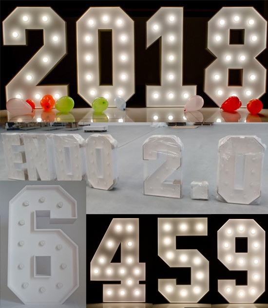 Wyjątkowa dekoracja urodzinowa - podświetlane cytry 18 energooszczędnymi żarówkami LED
